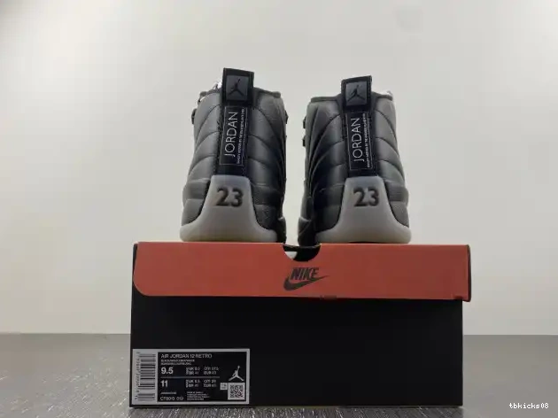 Rep TBkick 12 CT8013-019 Grey Air Wolf Jordan Black 0618